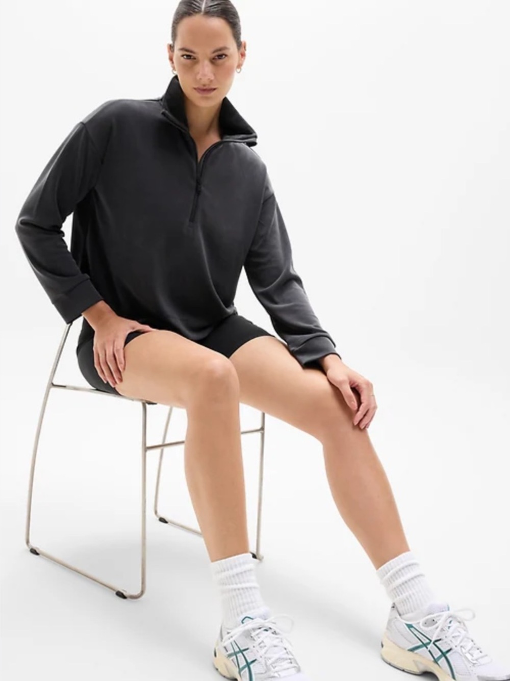 Athleta seasoft 1/4 zip top size M